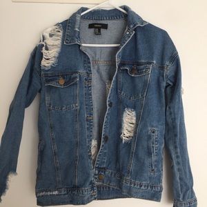 Denim Distressed Jacket